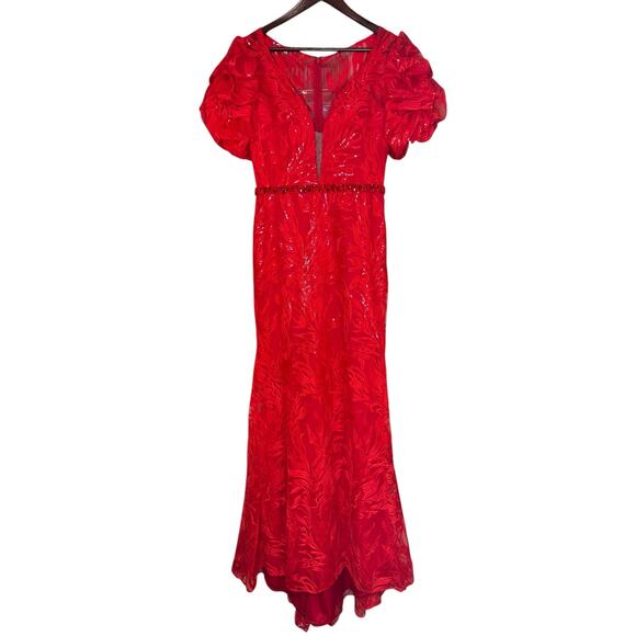 MAC DUGGAL NWT Evening Gown 12421 Red Sparkle Embellished Size 6 $798 MSRP - Picture 14 of 14